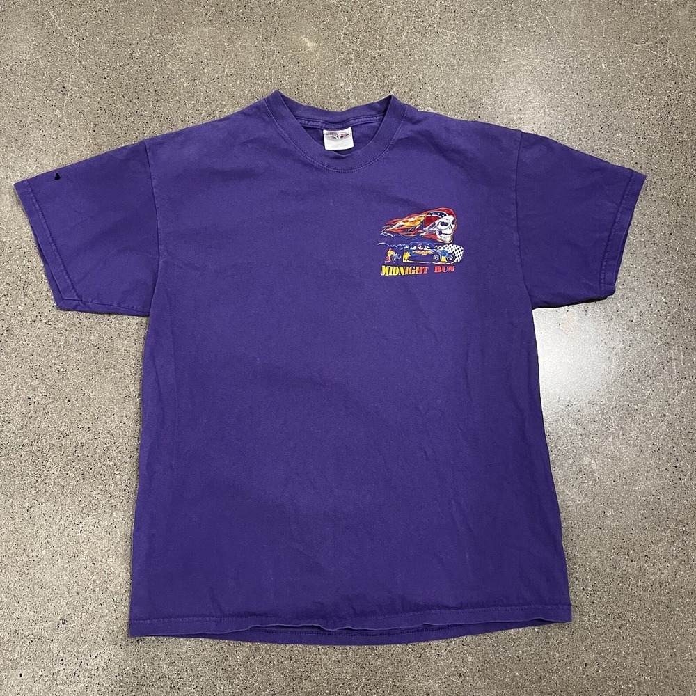Vintages Hanes Beefy T-Shirt Men's Size Large Biker Skate 90s Y2K 2000s